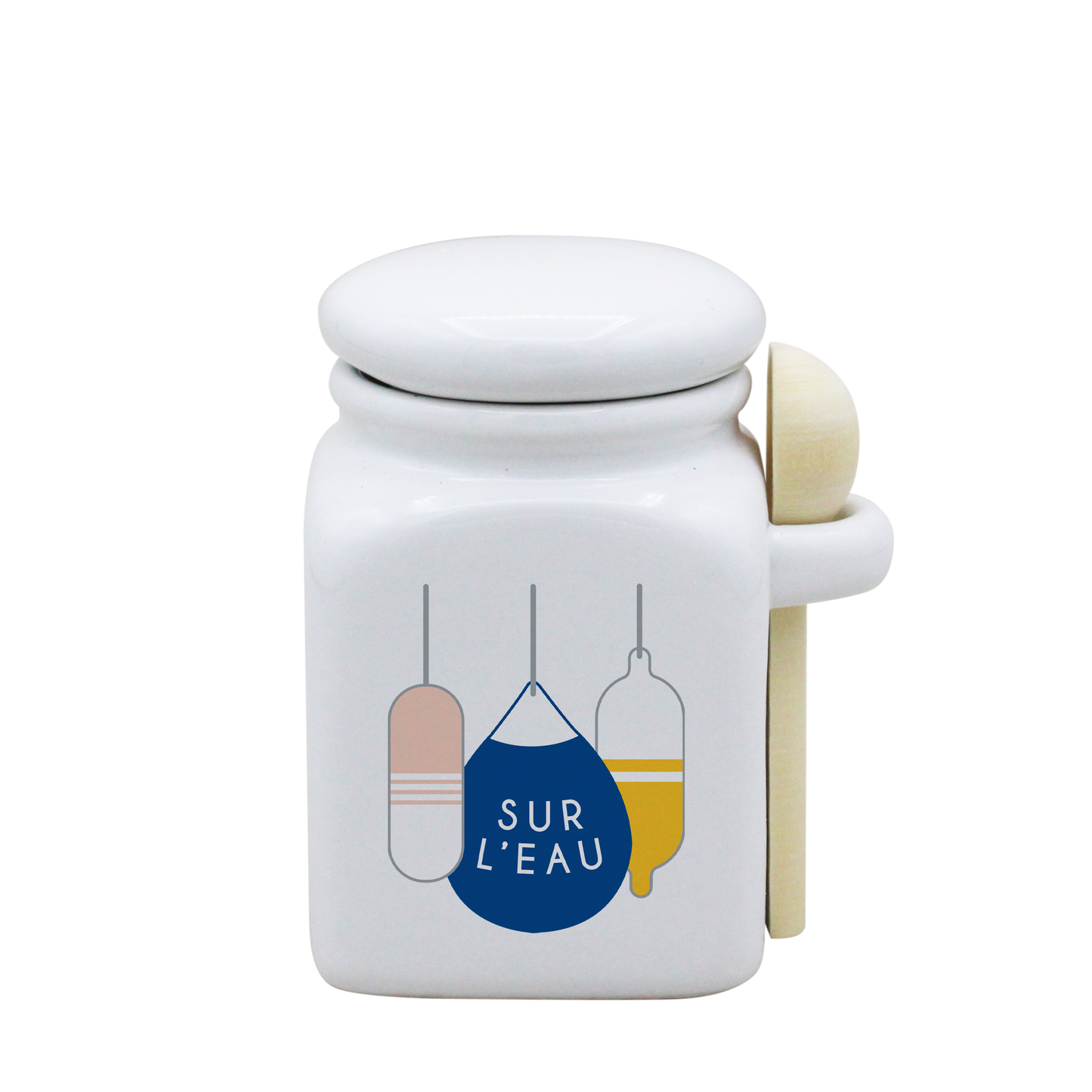 POT BLANC PM COUV. BLANC+CUIL. BOIS-BOUEE SUR L'EAU LA PETITE EMI