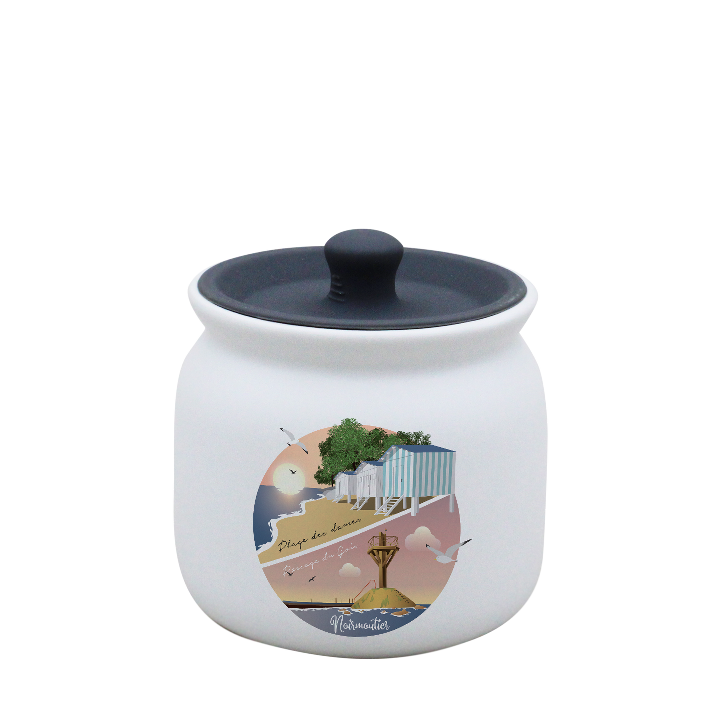 POT BLANC PM COUV. SILICONE GRIS-PLAPASS