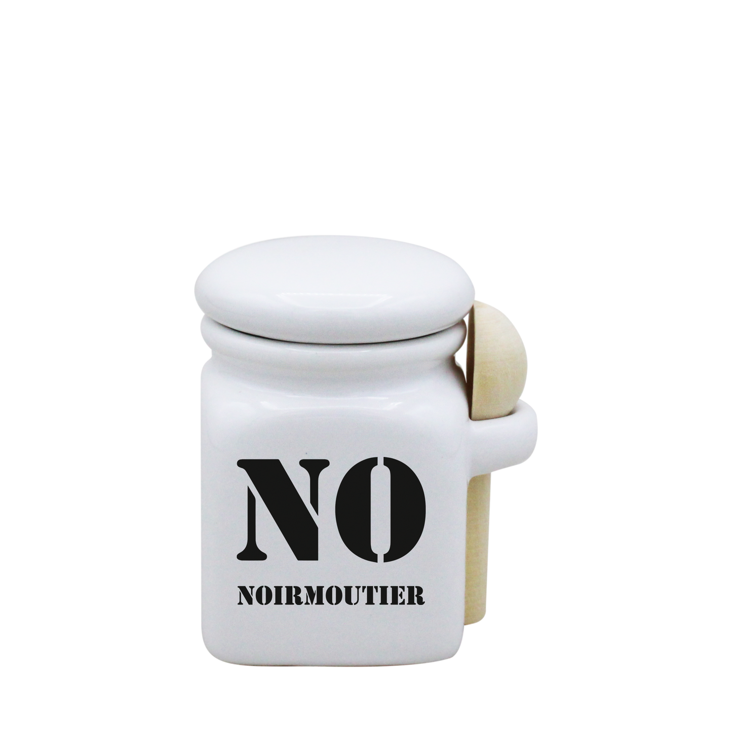 POT BLANC MINI COUV. BLANC+CUIL. BOIS-NOIRNO