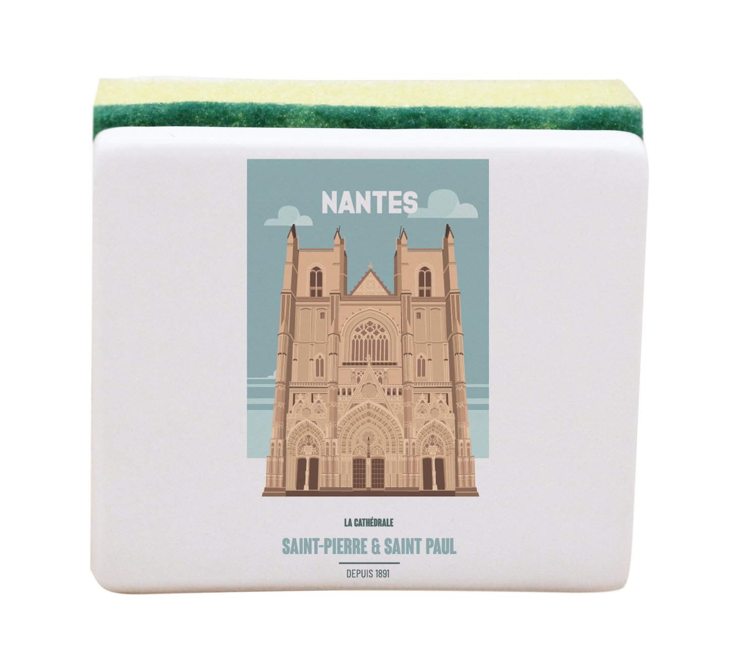 PORTE EPONGE BLANC-NTECATHE