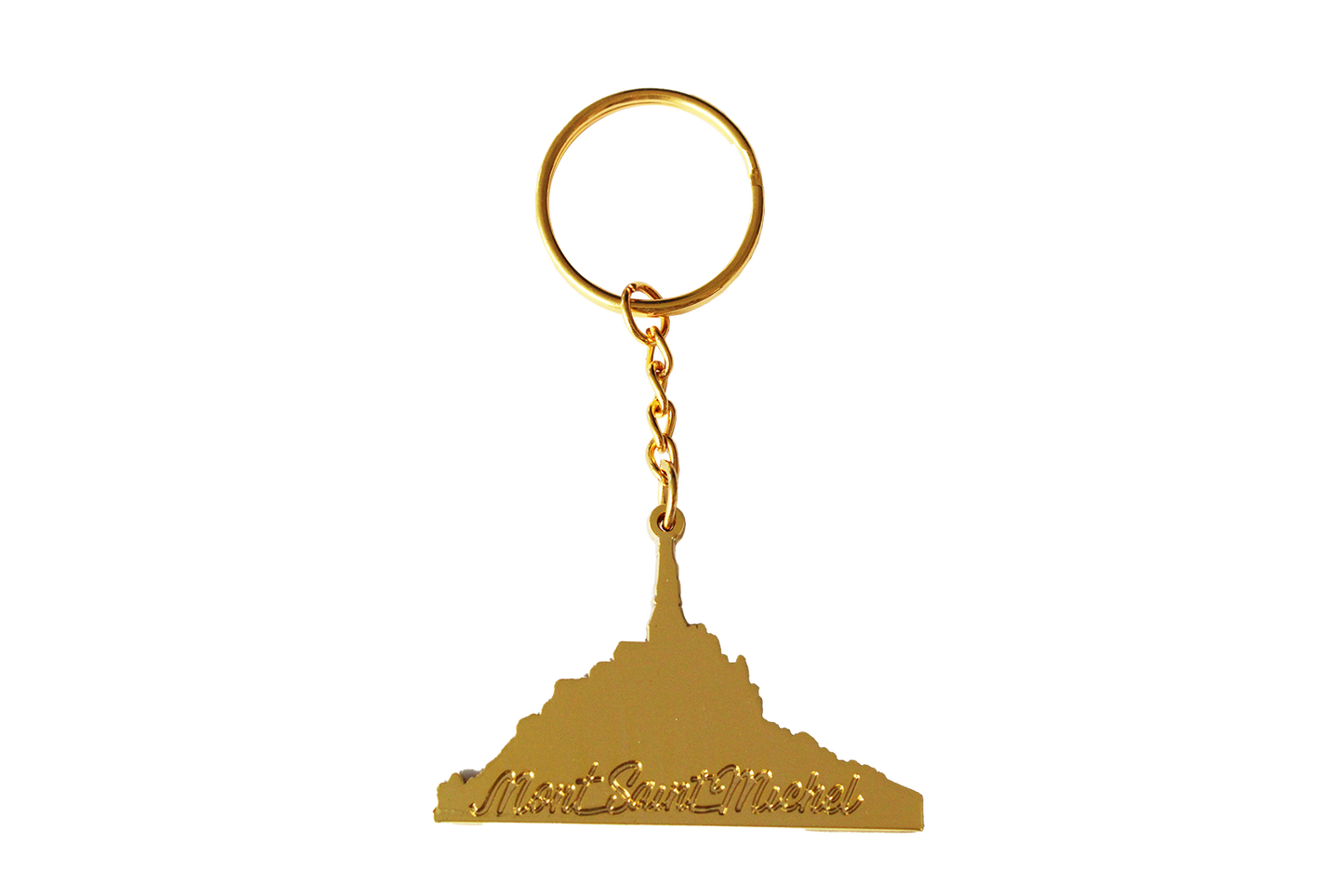 PORTE CLES METAL MONT SAINT MICHEL DORE 2