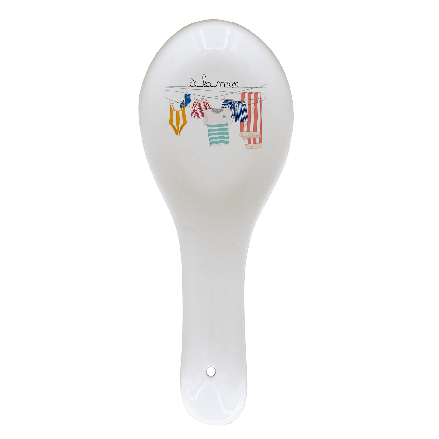 REPOSE CUILLERE BLANC-TRILINGE