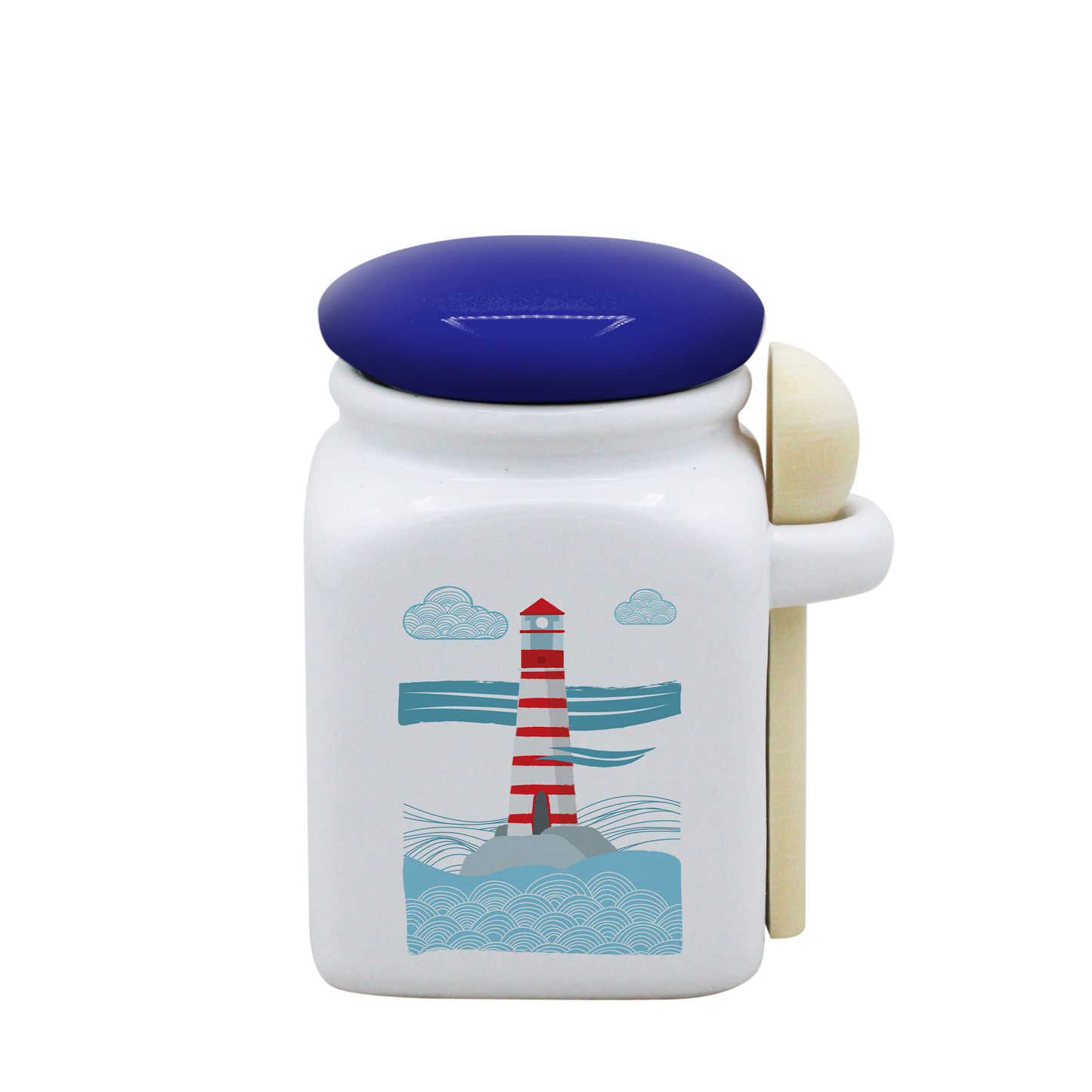 POT BLANC PM COUV. BLEU+CUIL. BOIS-MARINPH