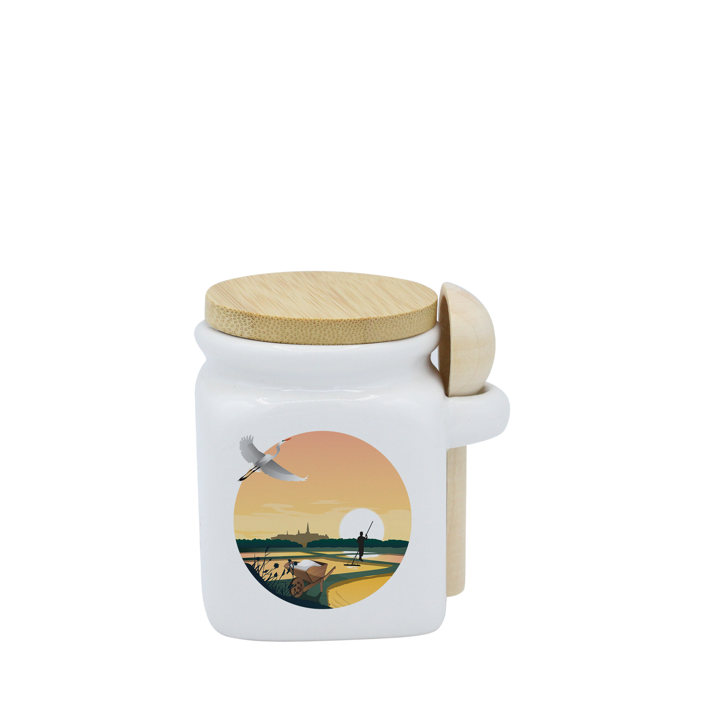 POT BLANC MINI COUV. BAMBOO+CUIL. BOIS-MARHERON