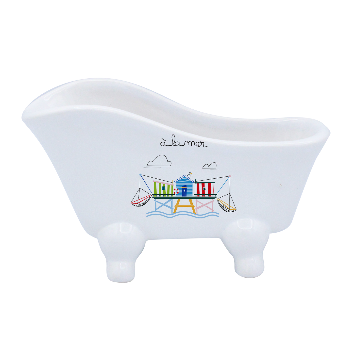 BAIGNOIRE BLANCHE - A LA MER CARRELET
