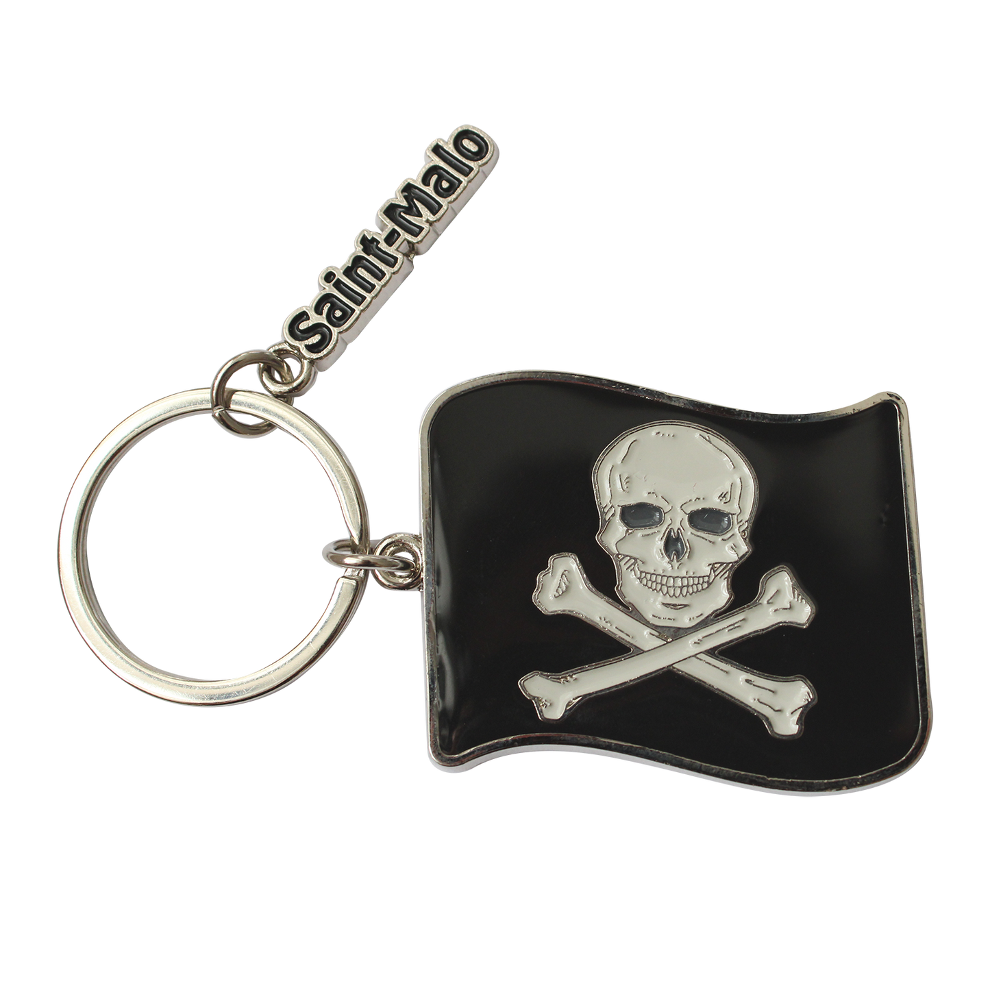 PORTE CLÉS DRAPEAU PIRATE SAINT-MALO