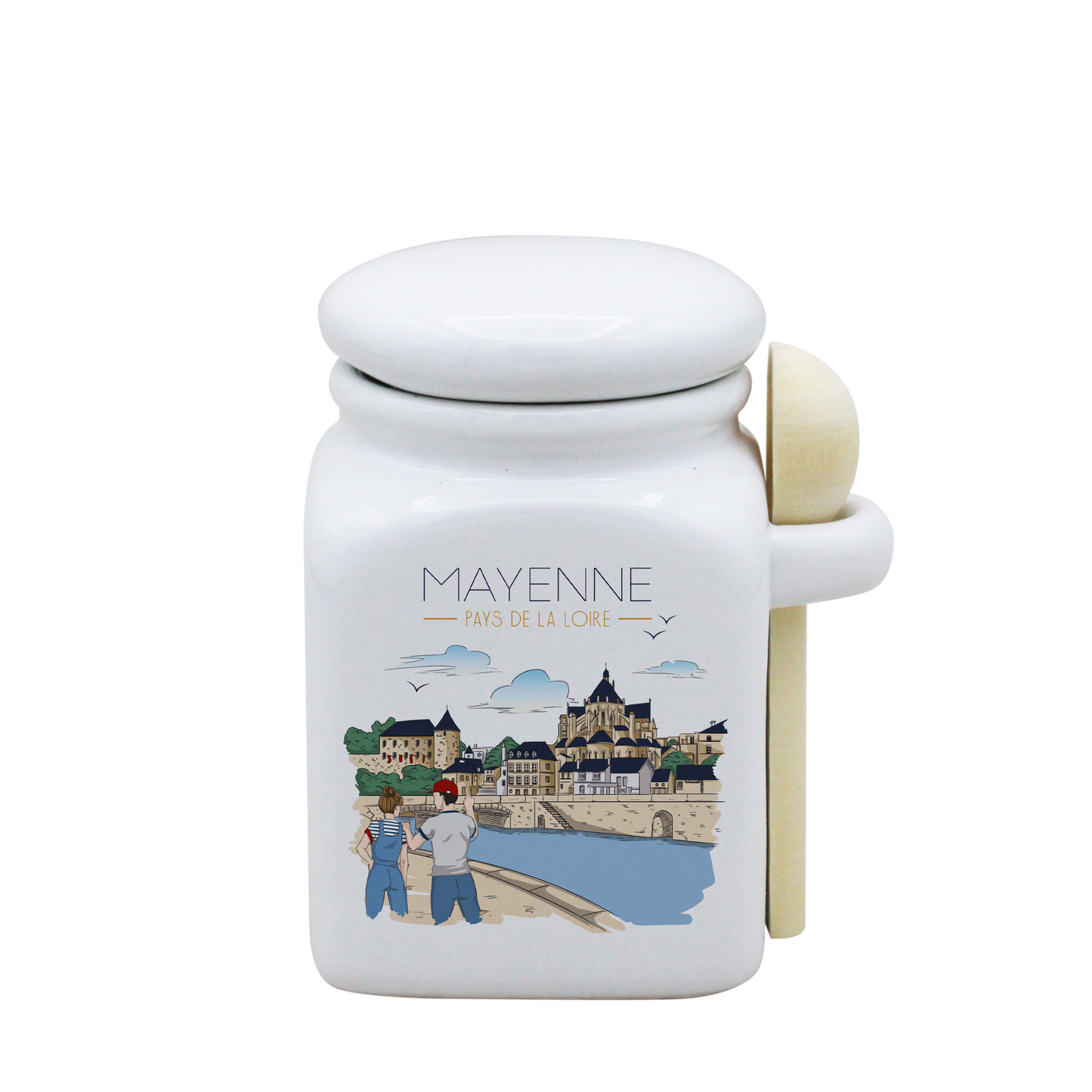 POT BLANC PM COUV. BLANC+CUIL. BOIS-MAYENU