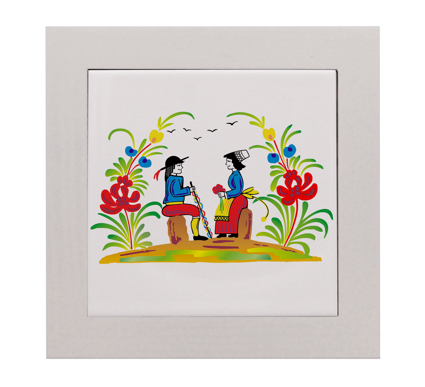 ENTOURAGE BOIS BEIGE-CARREAU FAIENCE 15x15 NU-RETRO