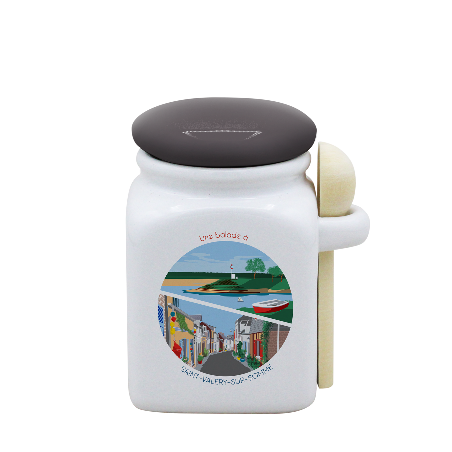 POT BLANC PM COUV. GRIS+CUIL. BOIS-SPESTVAL