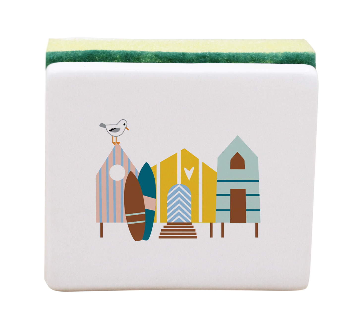 PORTE EPONGE BLANC-CABINES ET SURF LA PETITE EMI