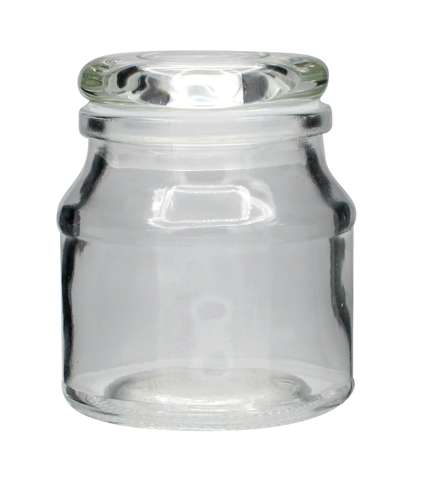 POT VERRE ROND 125ML BOUCHON VERRE