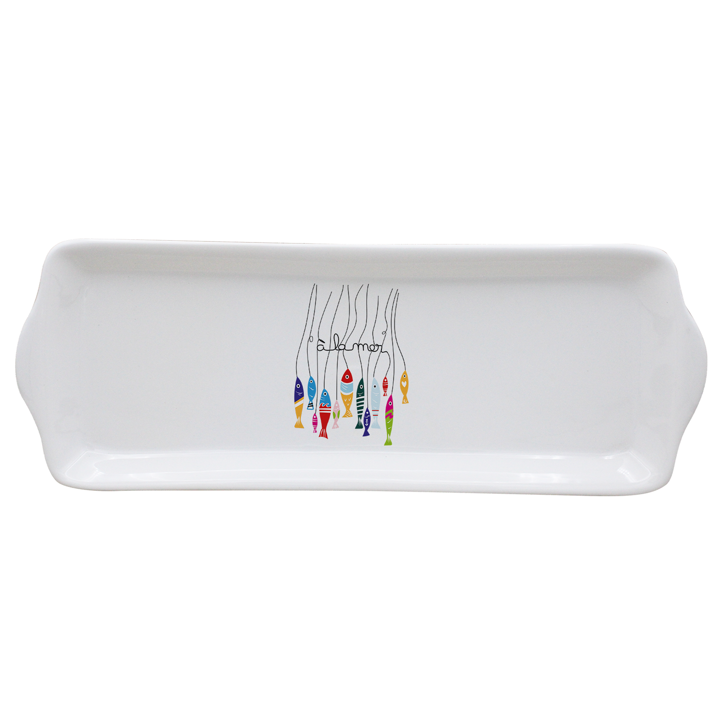 PLAT A CAKE BLANC - A LA MER POISSON