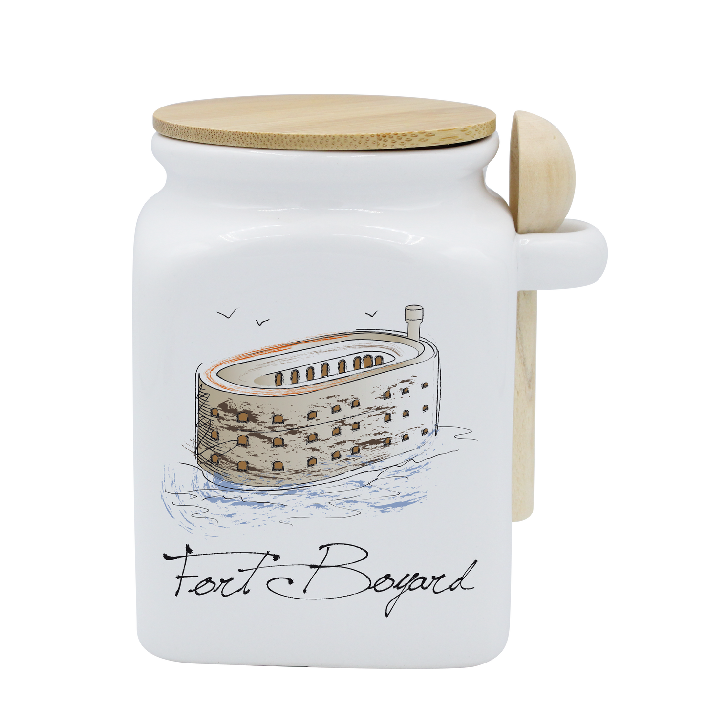 POT BLANC MM COUV. BAMBOO+CUIL. BOIS-FOBOYD