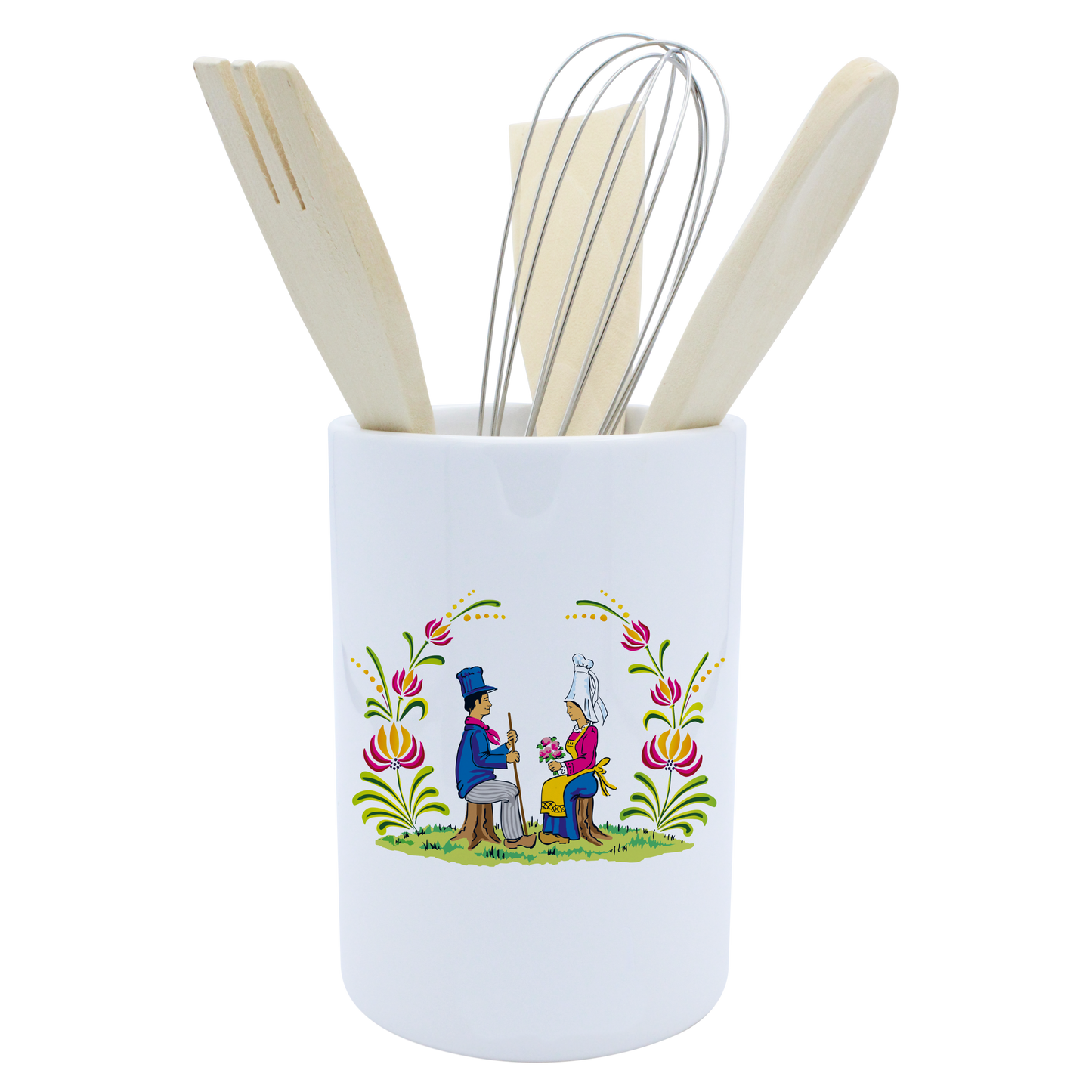 POT A USTENSILES BLANC-RENOR