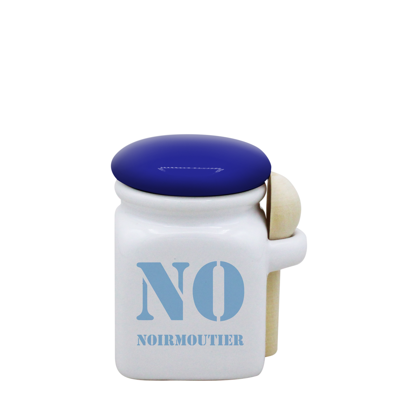 POT BLANC MINI COUV. BLEU+CUIL. BOIS-NOIRNOT