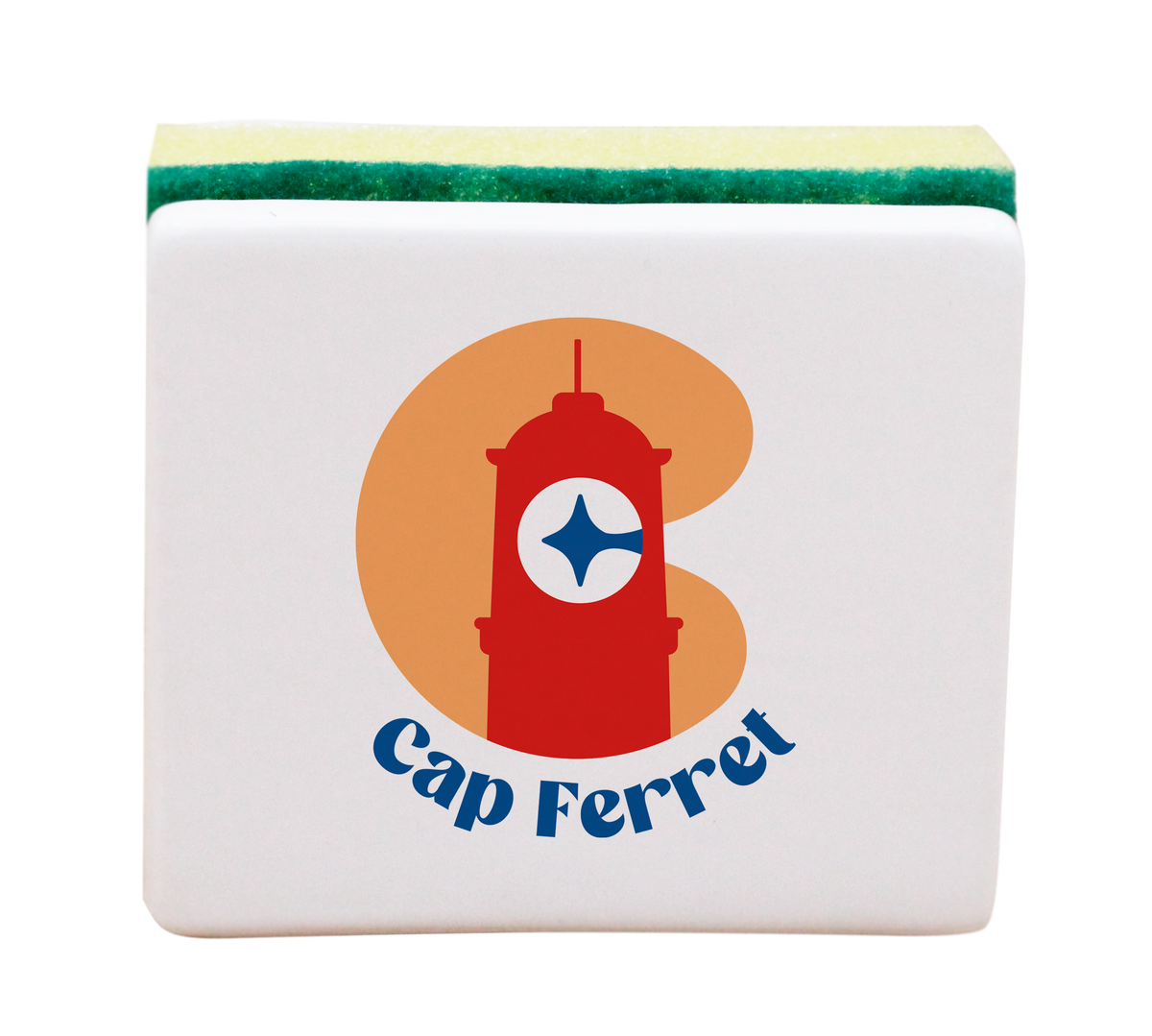 PORTE EPONGE BLANC - C CAP COUCHE DE SOLEIL