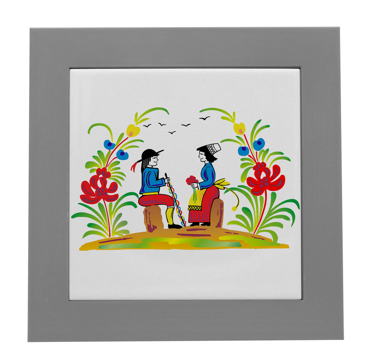 ENTOURAGE BOIS GRIS-CARREAU FAIENCE 15x15 NU-RETRO