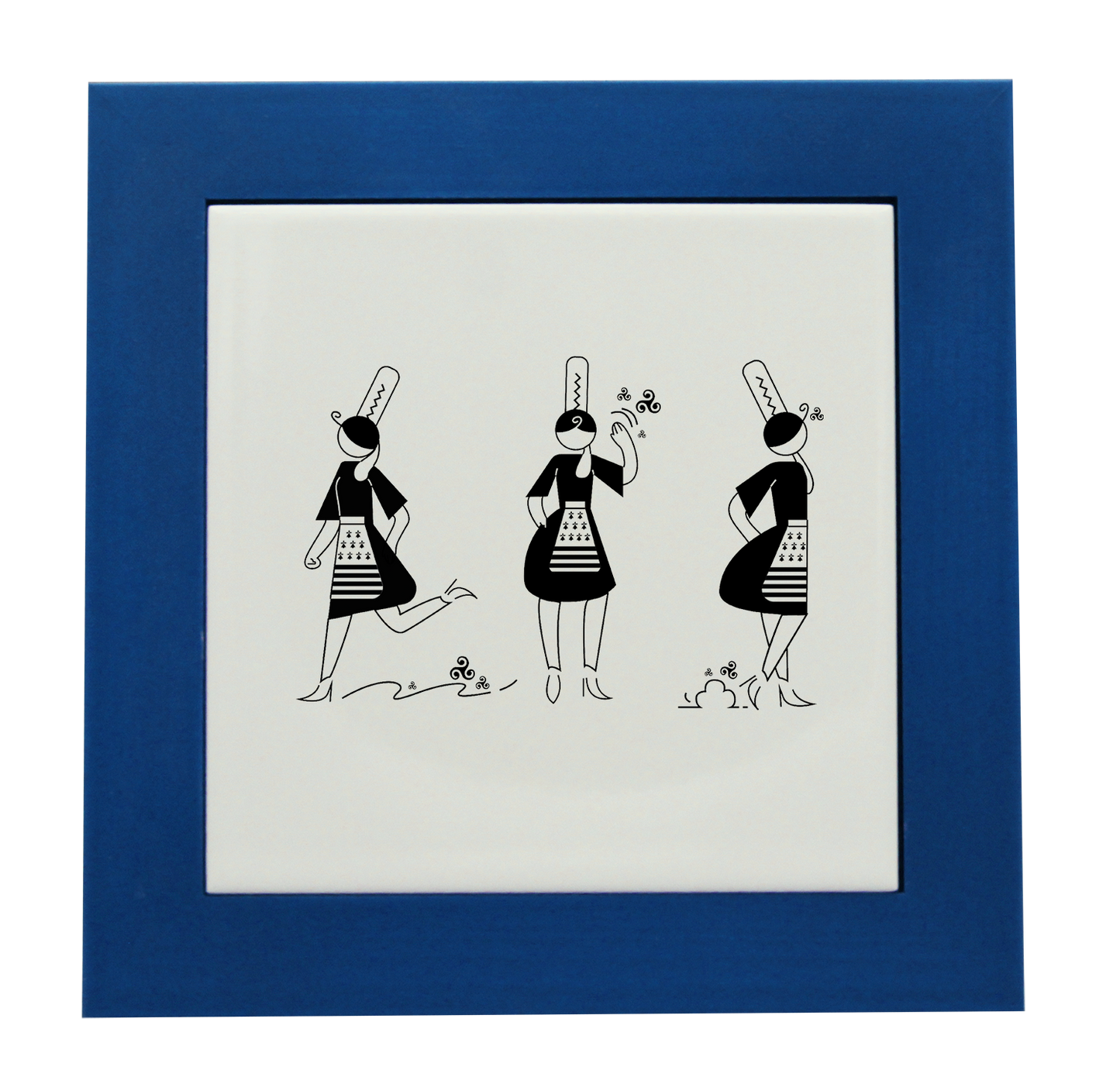 ENTOURAGE BOIS CYAN-CARREAU FAIENCE 15x15 NU - ARMELLE BIGOUDENE 3 PICTOS