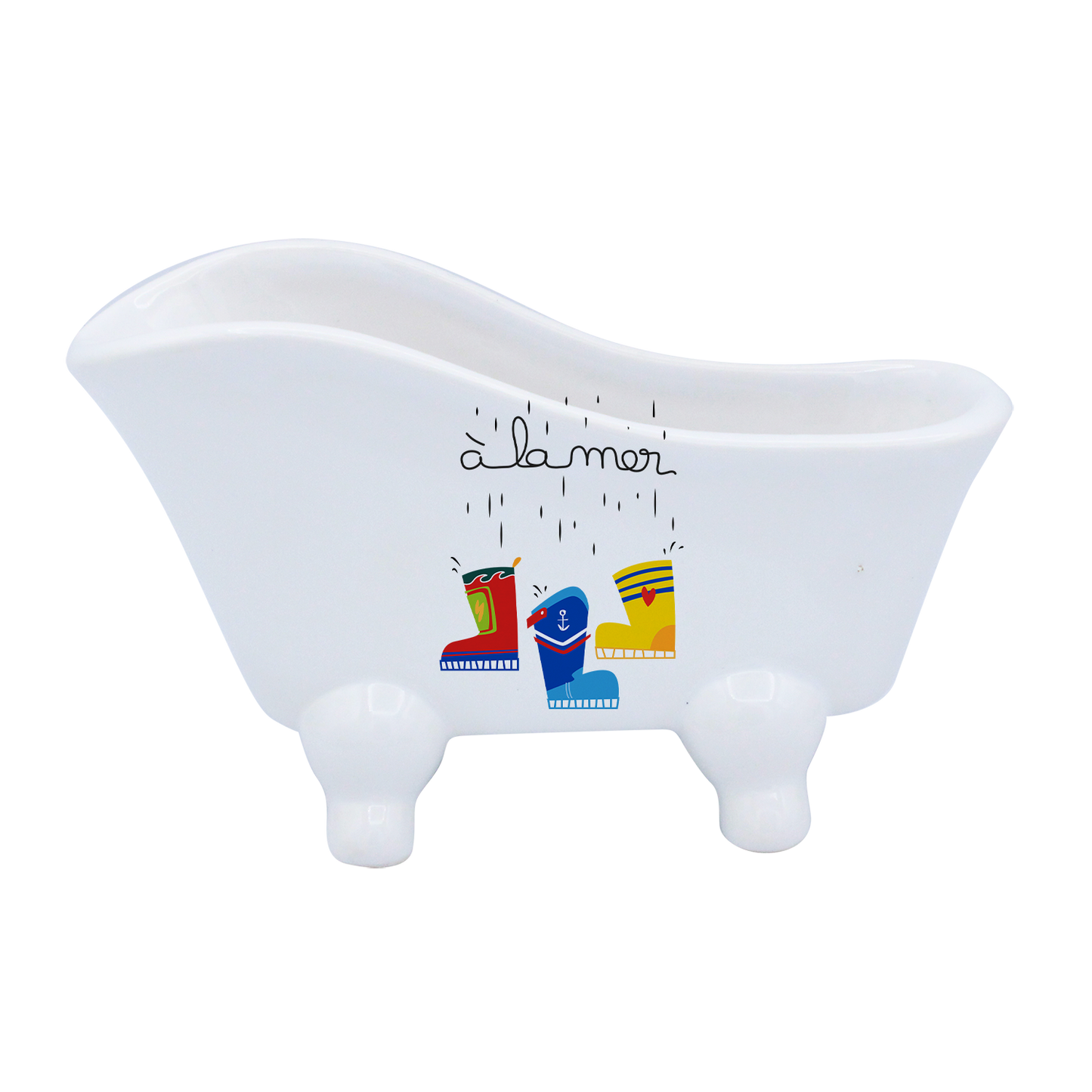 BAIGNOIRE BLANCHE-A LA MER BOTTES