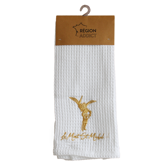 TORCHON NID D'ABEILLE ARCANGE MSM BLANC