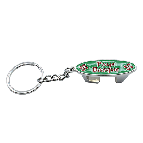 PORTE CLES METAL DECAPSULEUR PAYS BASQUE
