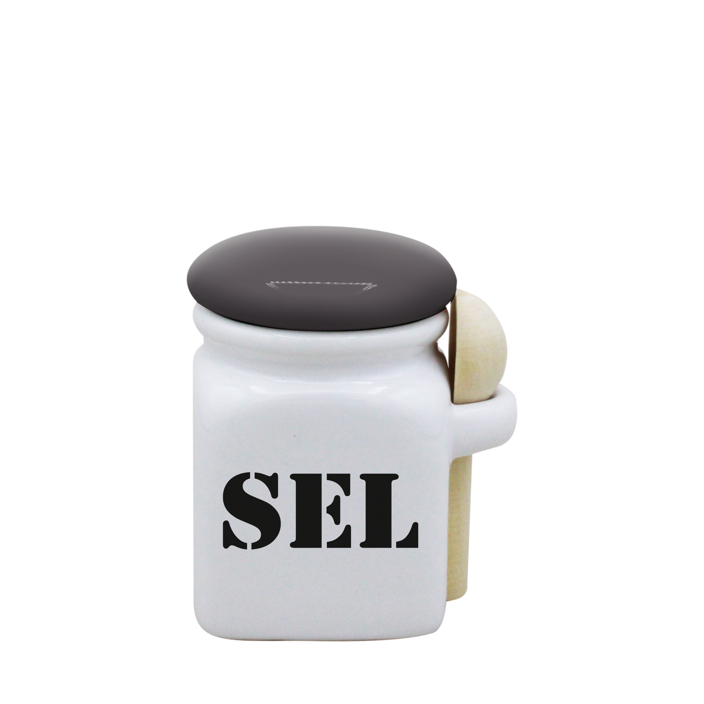 POT BLANC MINI COUV. GRIS+CUIL. BOIS-SELS