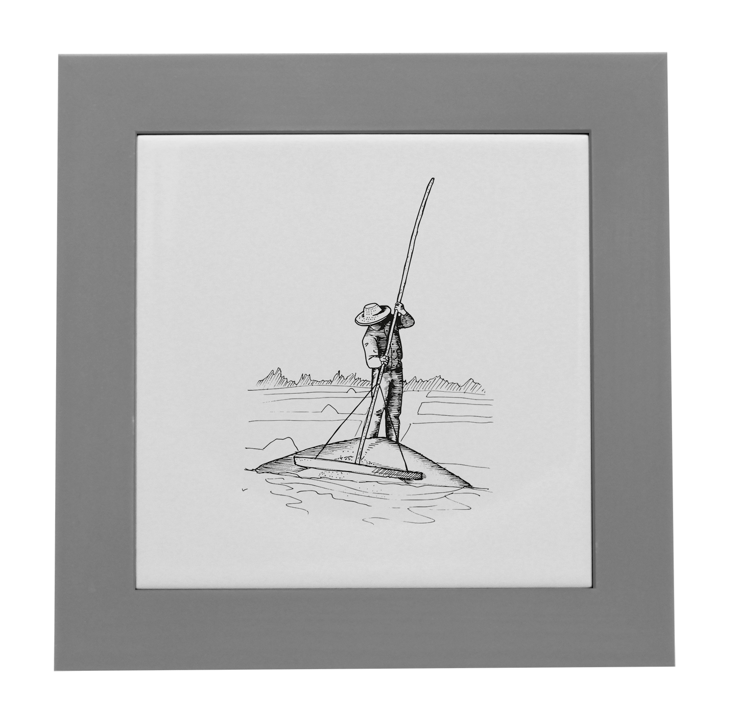 ENTOURAGE BOIS GRIS-CARREAU FAIENCE 15x15 NU-PALUA