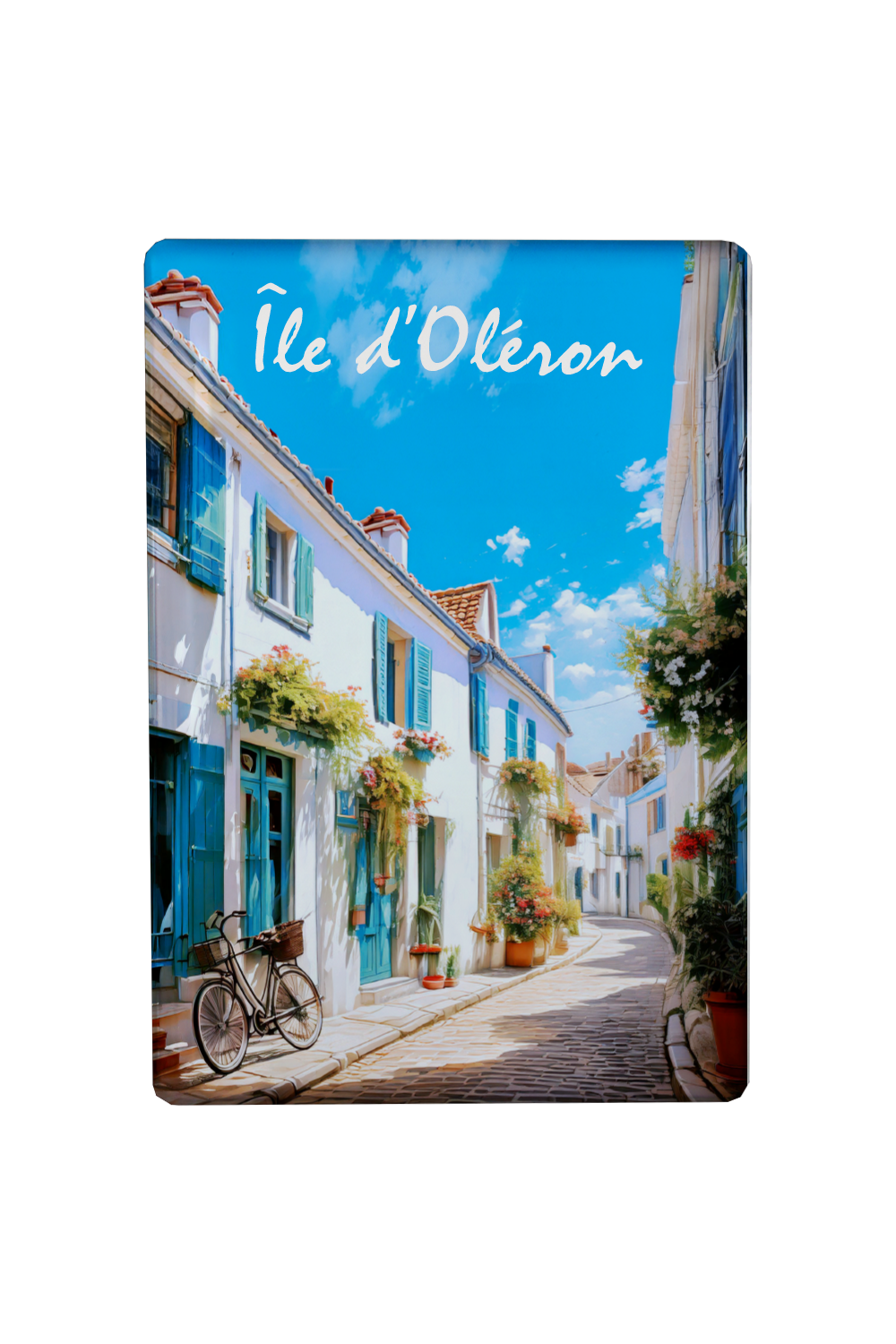 MAGNET OLERON DESSIN VILLE