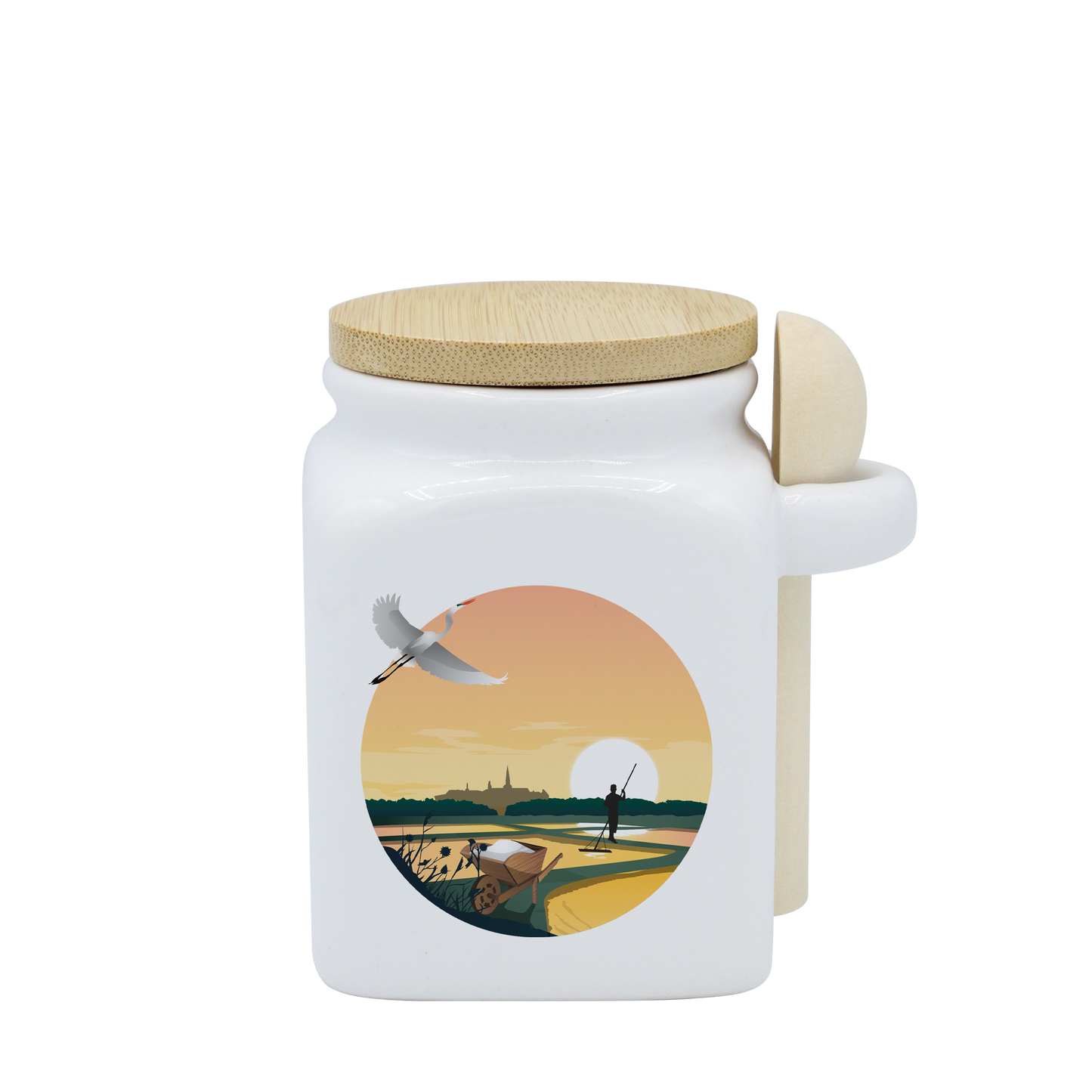 POT BLANC PM COUV. BAMBOO+CUIL. BOIS-MARHERON