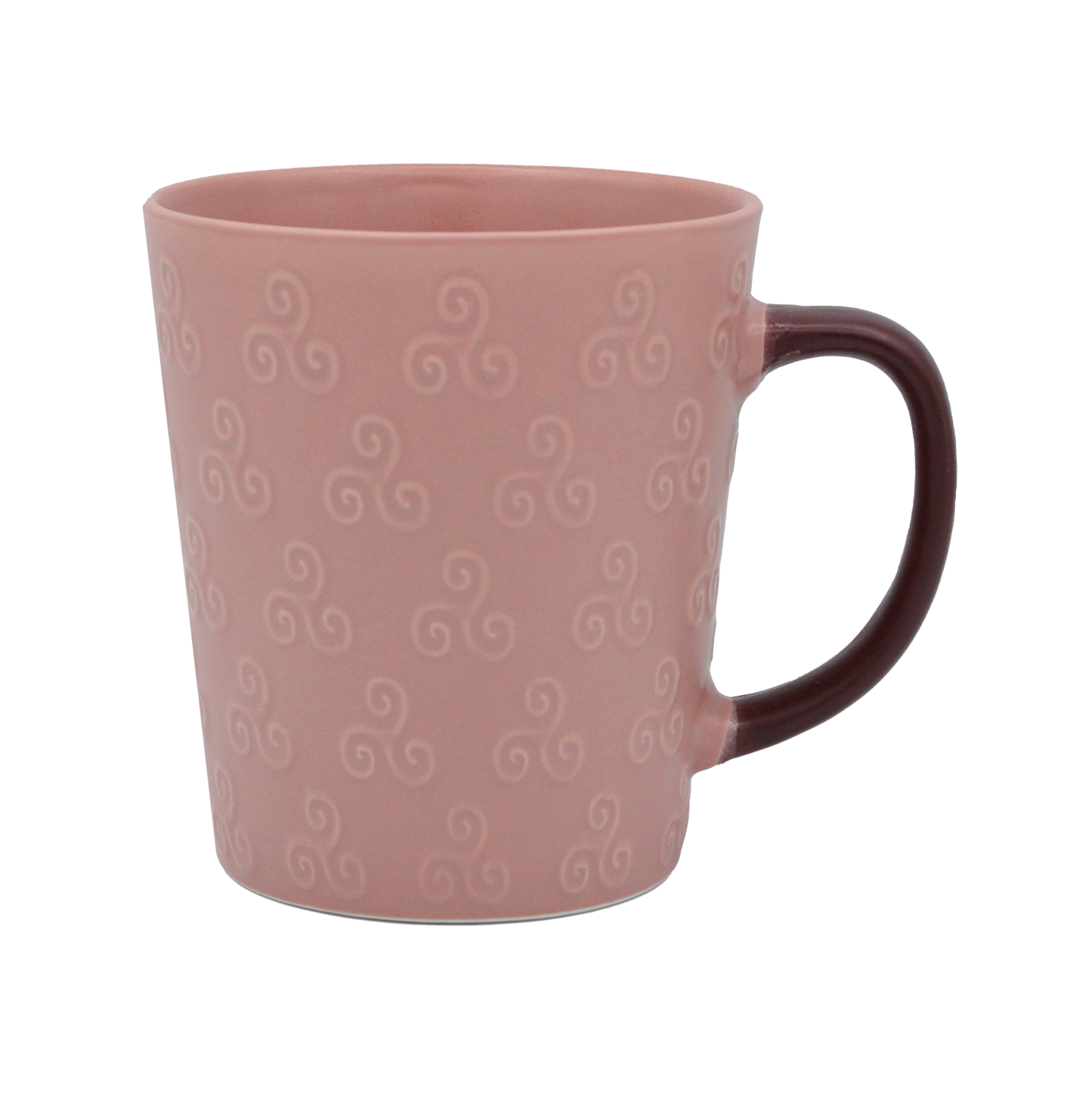 MUG TRISKEL RELIEF ROSE MAT