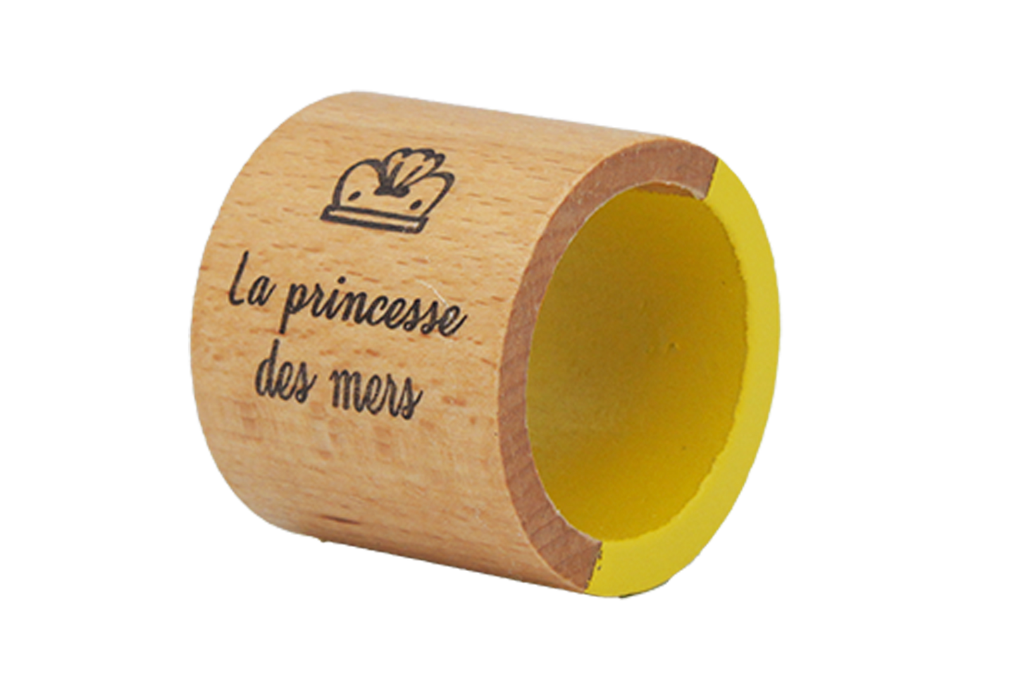 ROND DE SERVIETTE JAUNE POEMA