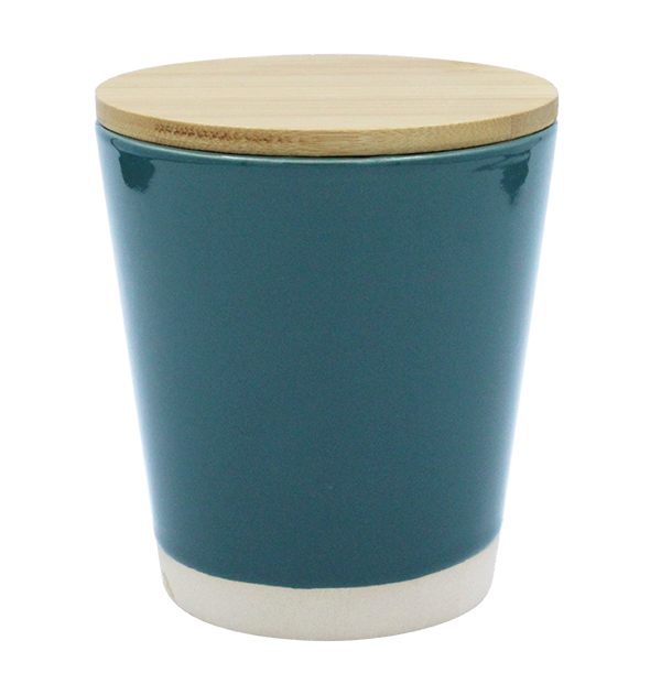 POT MM + COUV. BAMBOU BICOLOR VERT