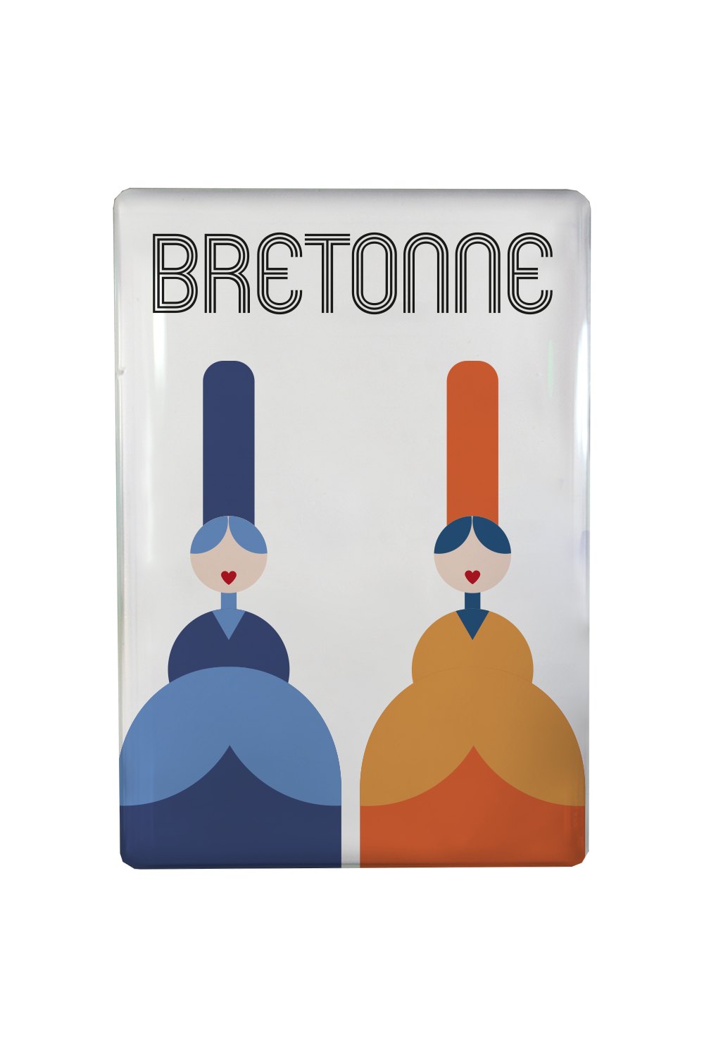 MAGNET BIGOUDENE 70's BLEU & ORANGE
