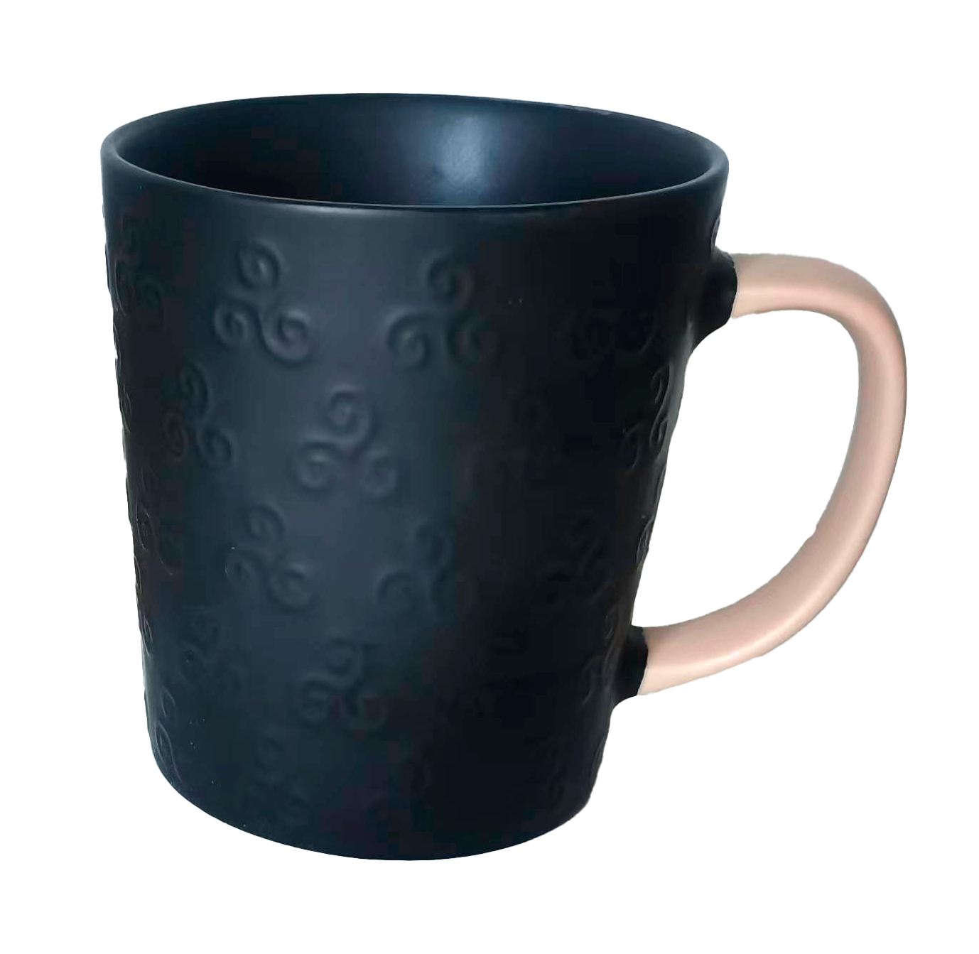 MUG TRISKEL RELIEF NOIR & ENDUIT MAT