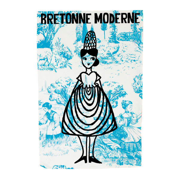 TORCHON BRETONNE MODERNE BLEU