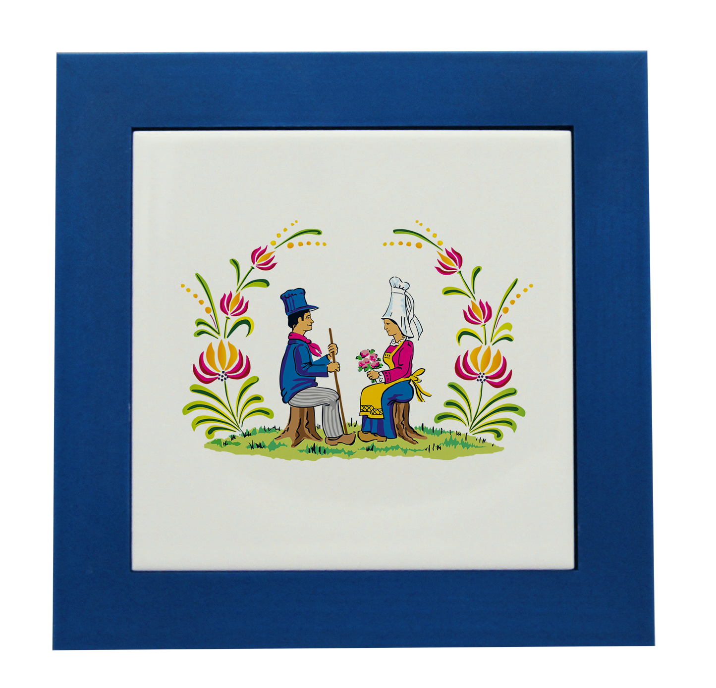 ENTOURAGE BOIS CYAN-CARREAU FAIENCE 15x15 NU-RENOR