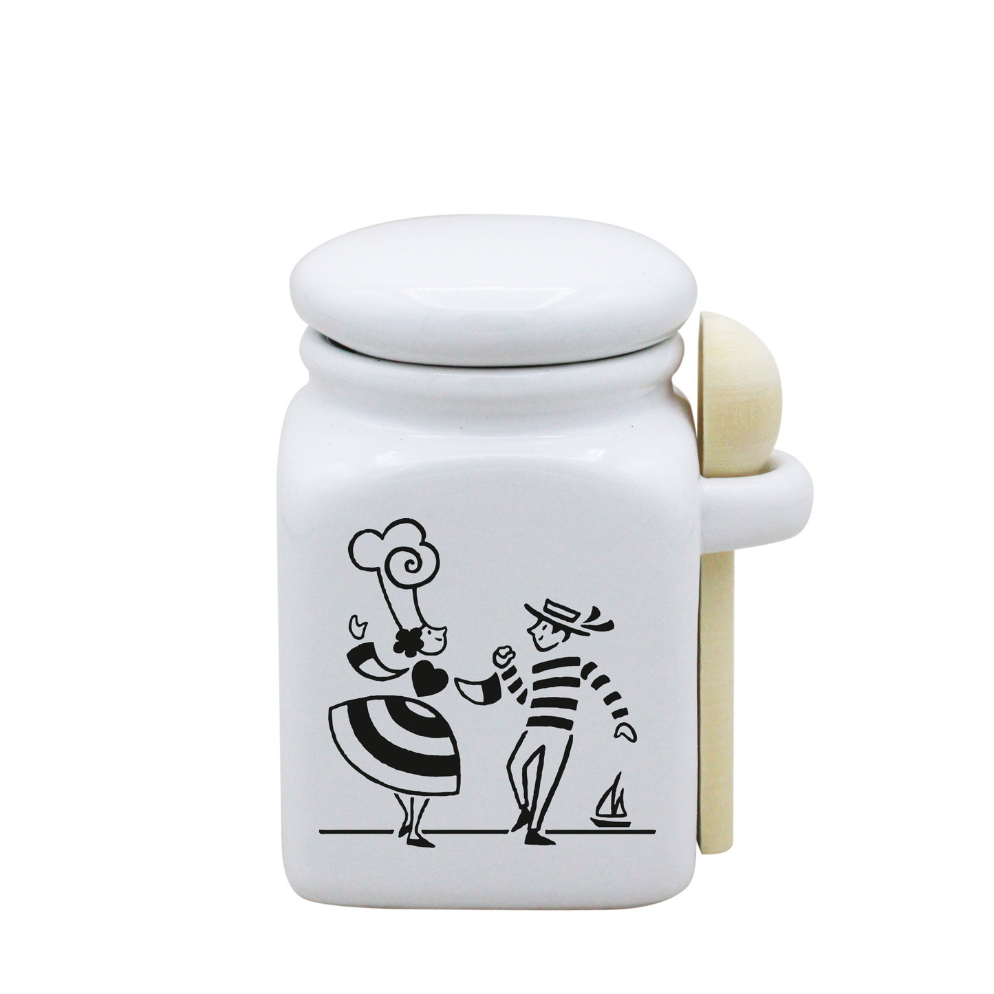 POT BLANC PM COUV. BLANC+CUIL. BOIS-LDANS