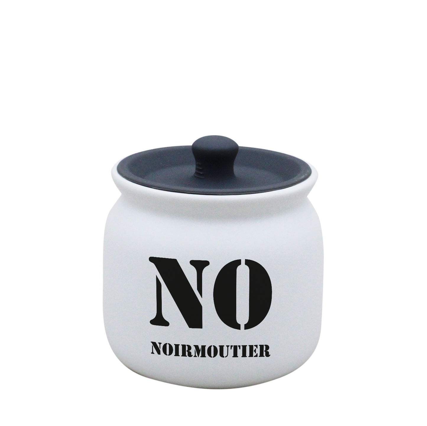 POT BLANC PM COUV. SILICONE GRIS-NOIRNO