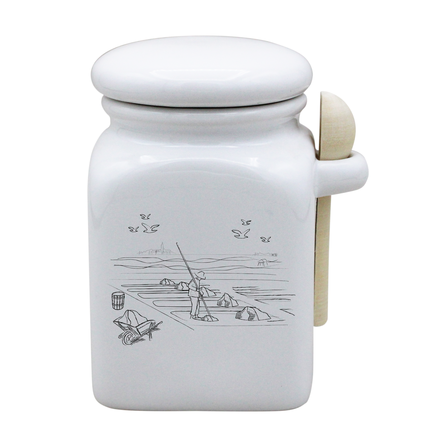 POT BLANC MM COUV. BLANC+CUIL. BOIS-MASALB