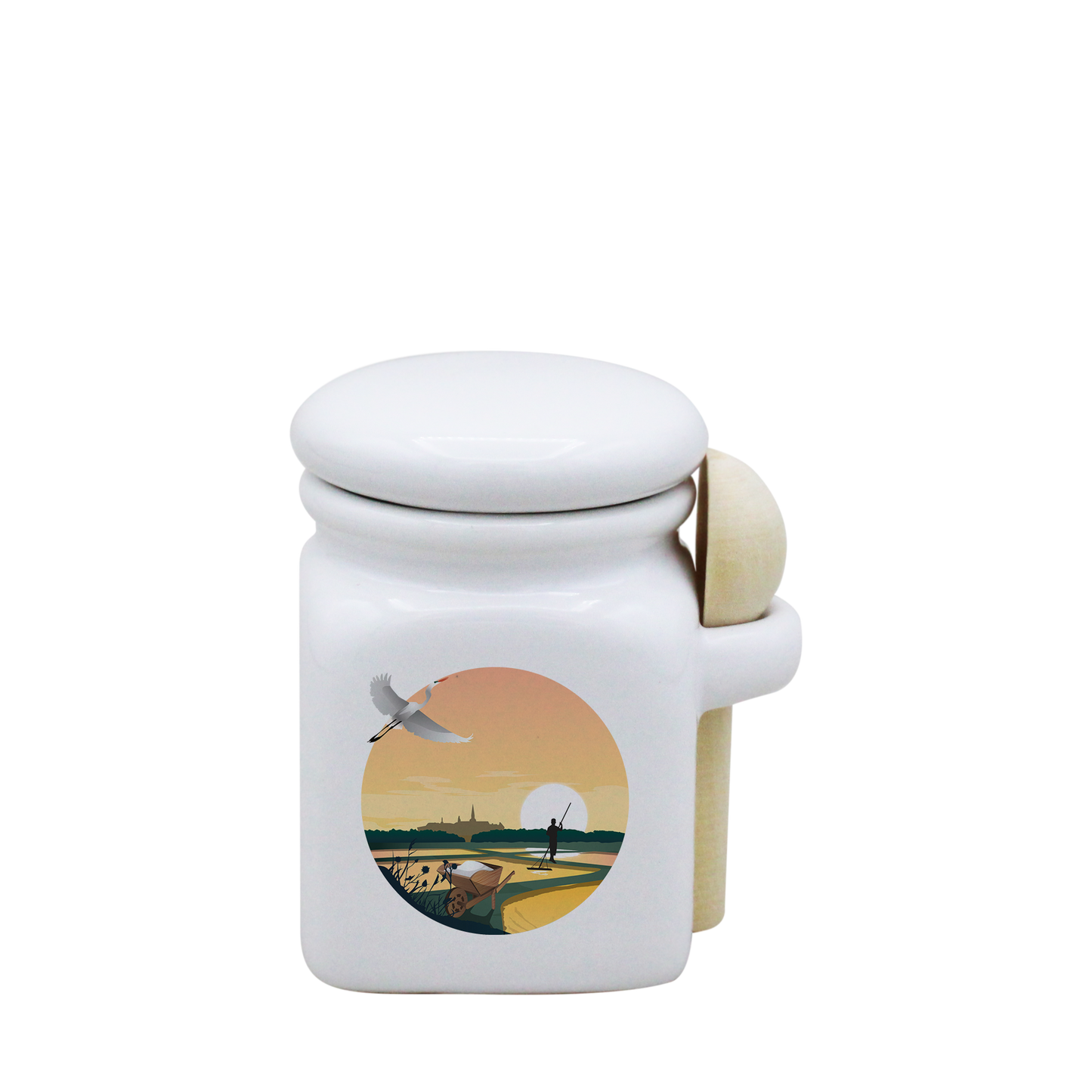 POT BLANC MINI COUV. BLANC+CUIL. BOIS-MARHERON