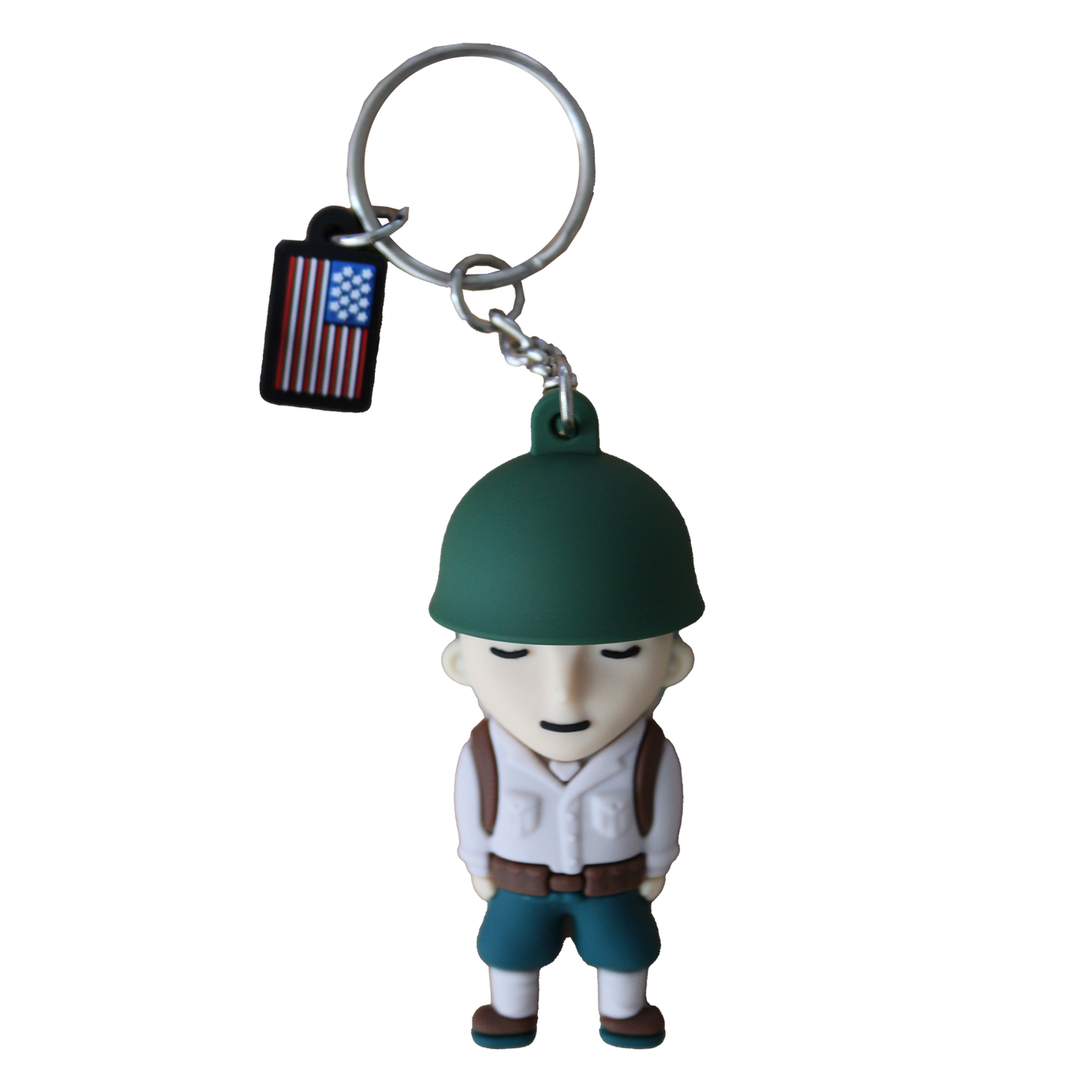 PORTE CLES SILICONE SOLDAT AMERICAIN