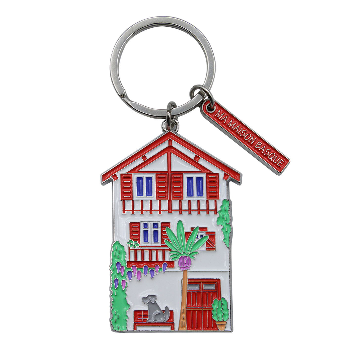 PORTE CLES METAL MA MAISON BASQUE