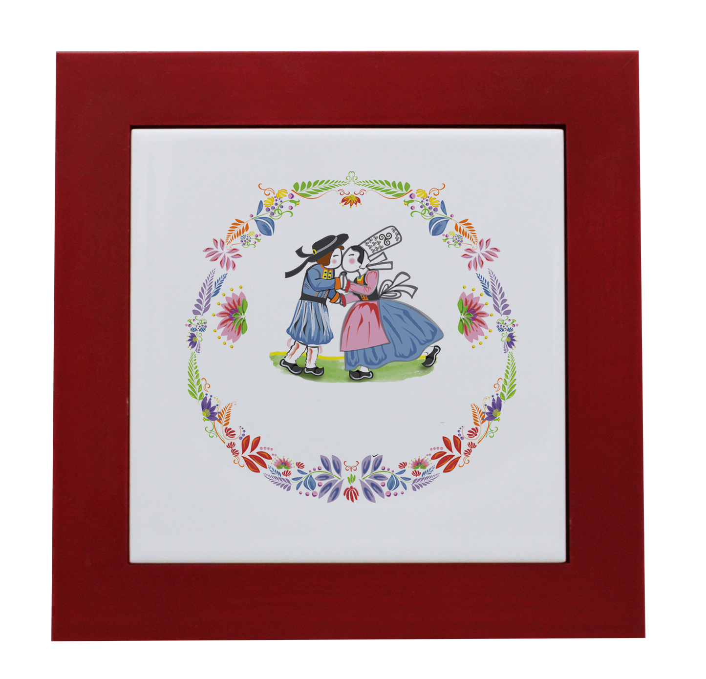 ENTOURAGE BOIS ROUGE-CARREAU FAIENCE 15x15 NU-BTNER