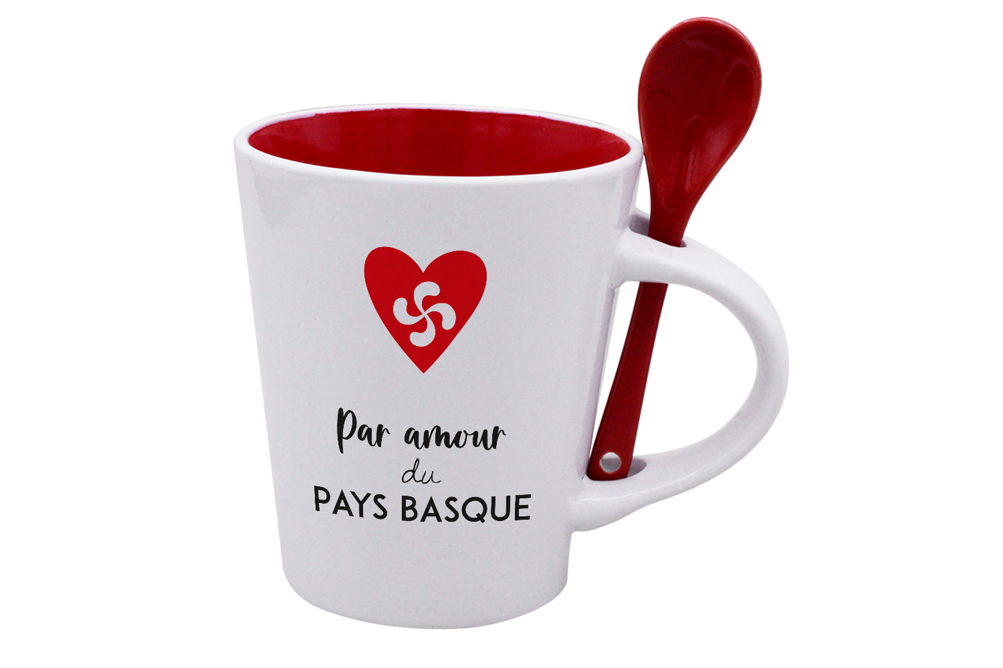 MUG CUILLERE BLANC INT. ROUGE-ESTEBAN1