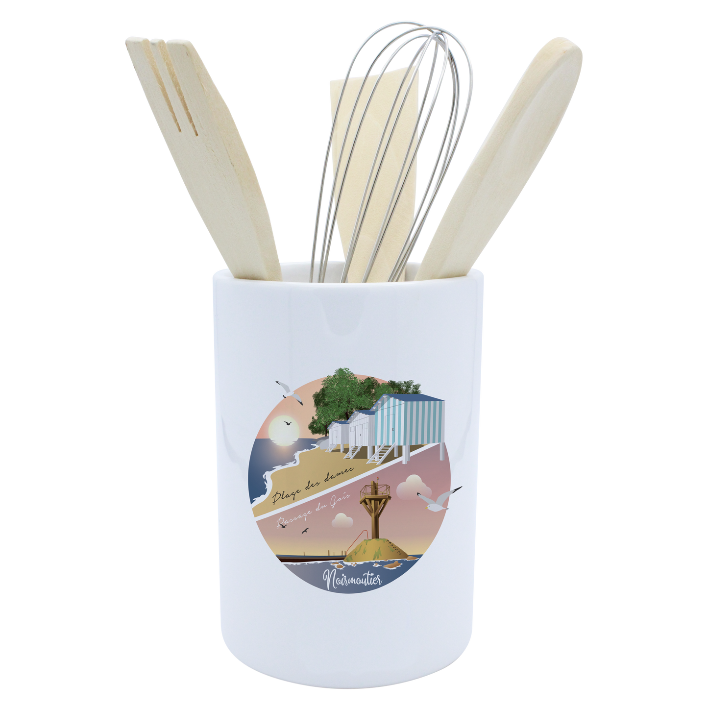 POT A USTENSILES BLANC-PLAPASS
