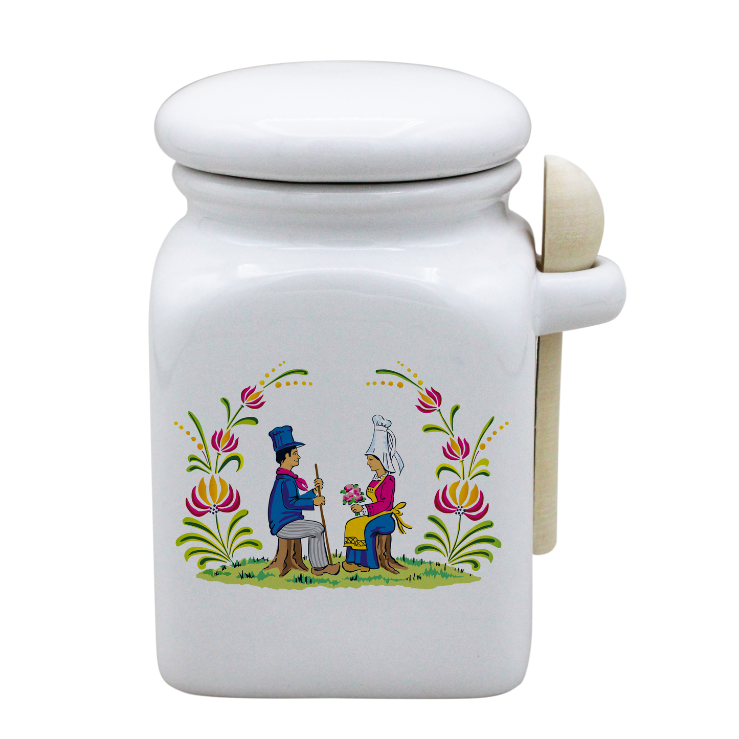 POT BLANC MM COUV. BLANC+CUIL. BOIS-RENOR