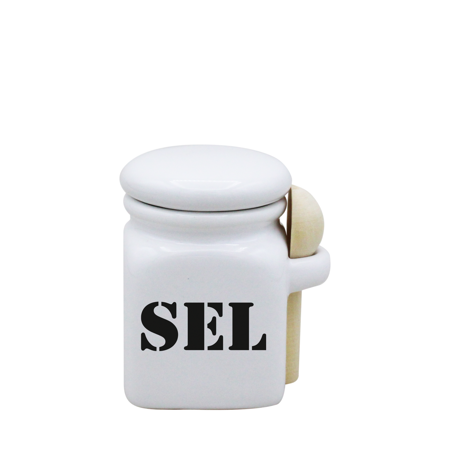 POT BLANC MINI COUV. BLANC+CUIL. BOIS-SELS