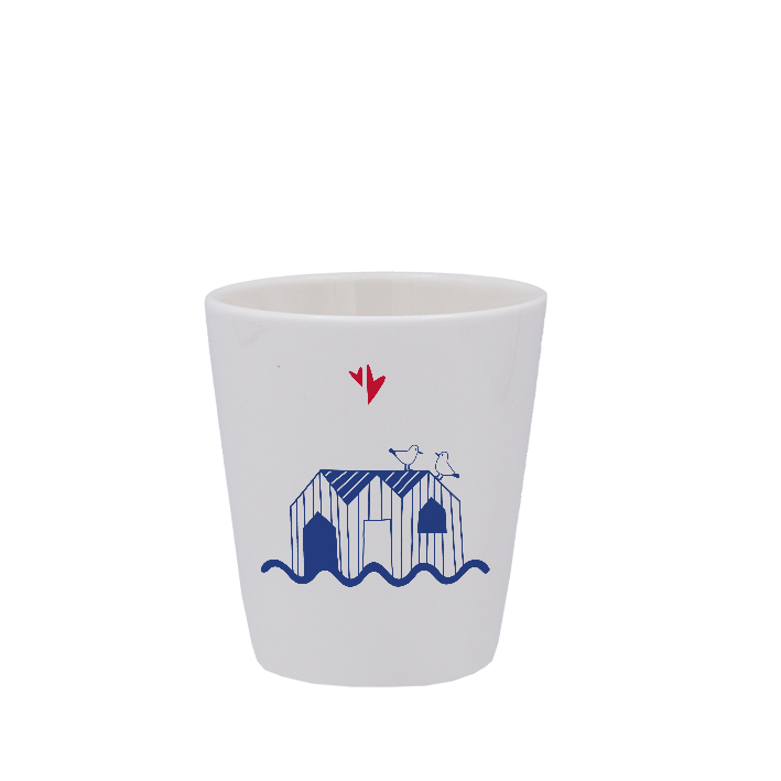 TASSE ESPRESSO BLANCHE S/ANSE - La Petite Emi - Cabines