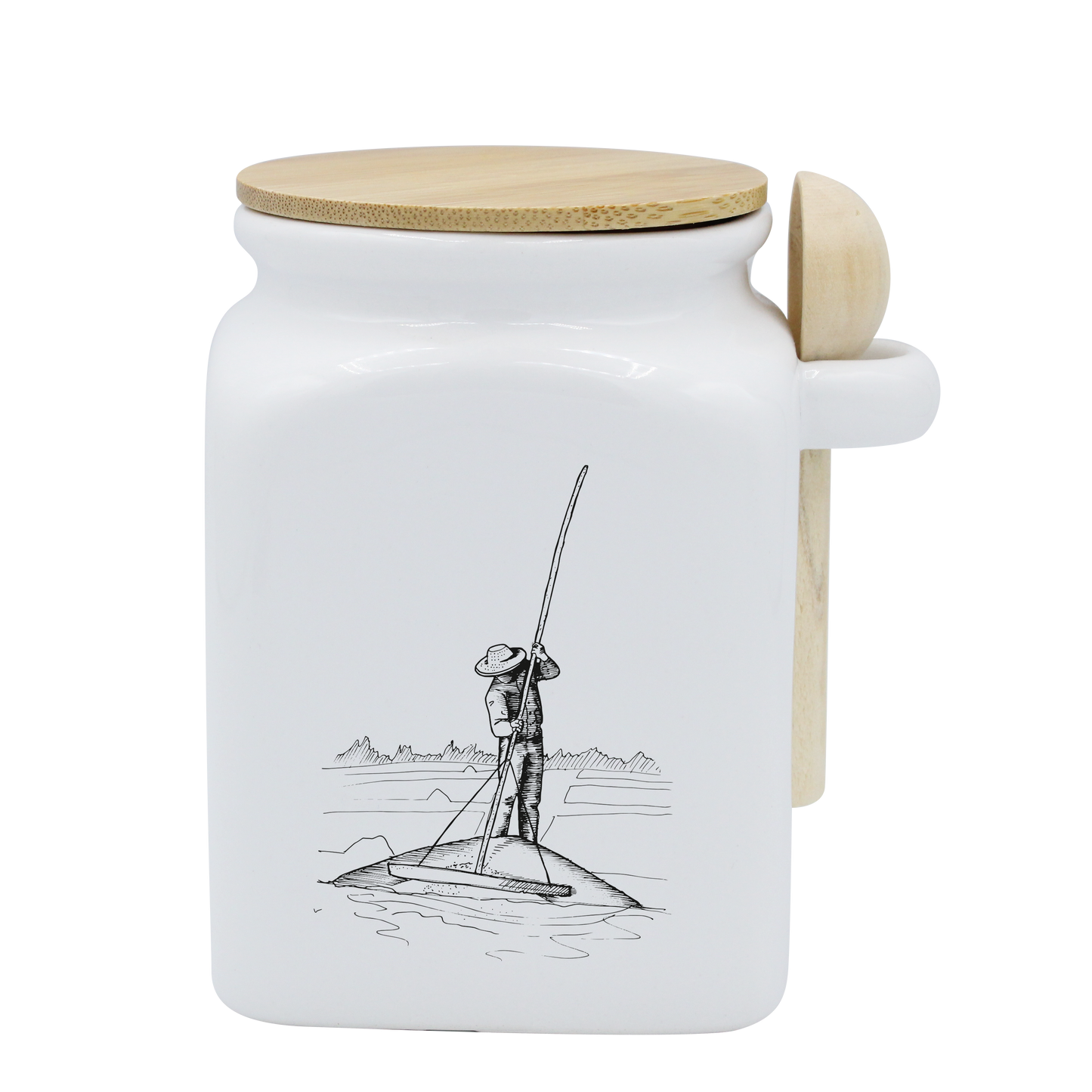 POT BLANC MM COUV. BAMBOO+CUIL. BOIS-PALUA