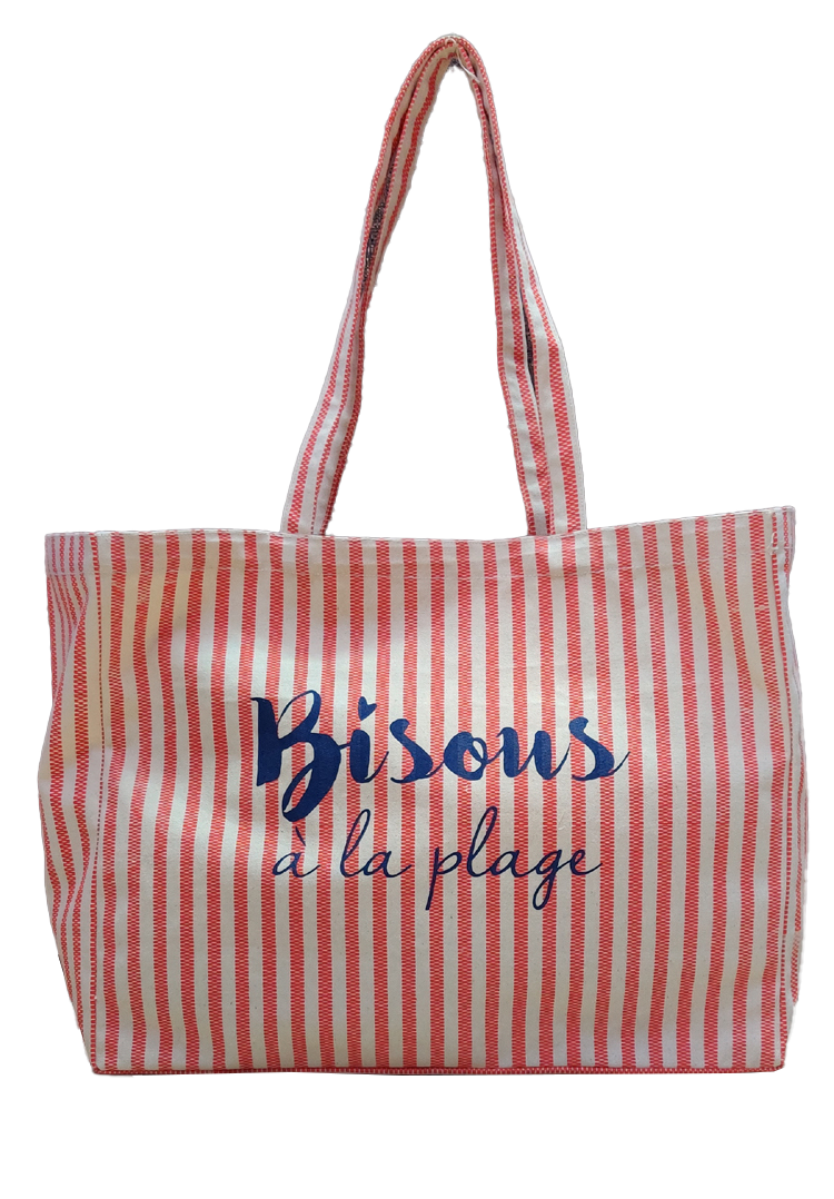 SAC DE PLAGE BISOUS A LA PLAGE
